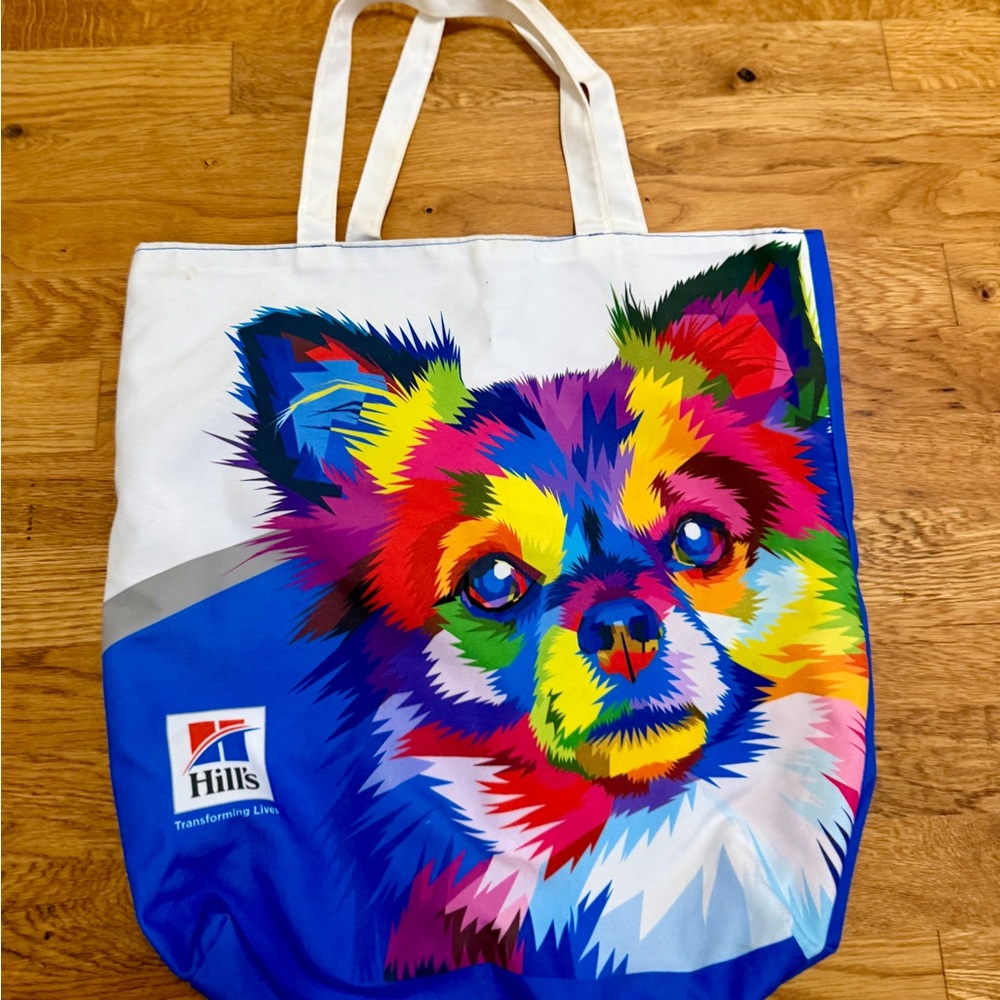 Colorful Dog & Cat reversible Tote Bag